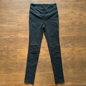 Free People Movement Black City Slicker Moto Leggings Size Small